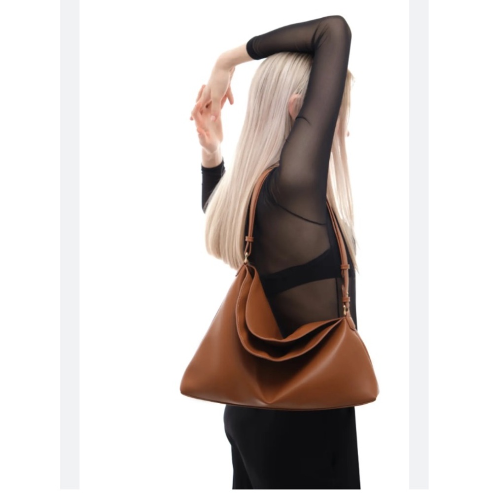 NWT Aupen Bag Lover Shoulder Bag in Earth Lover Tan Vegan Leather